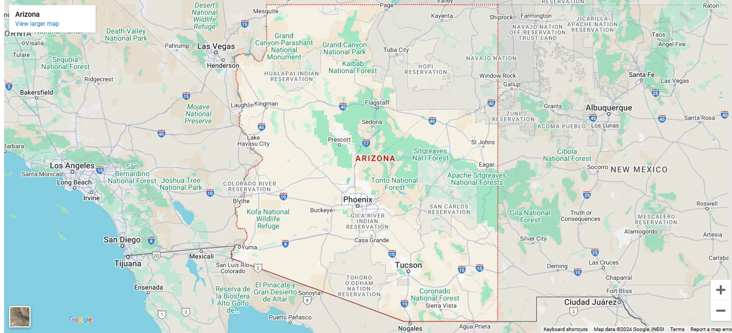 Arizona Map