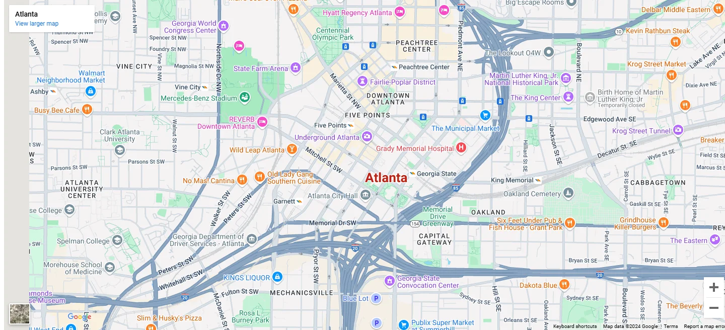 Atlanta Map