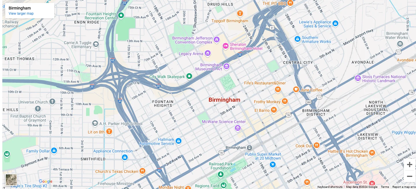 Birmingham Map