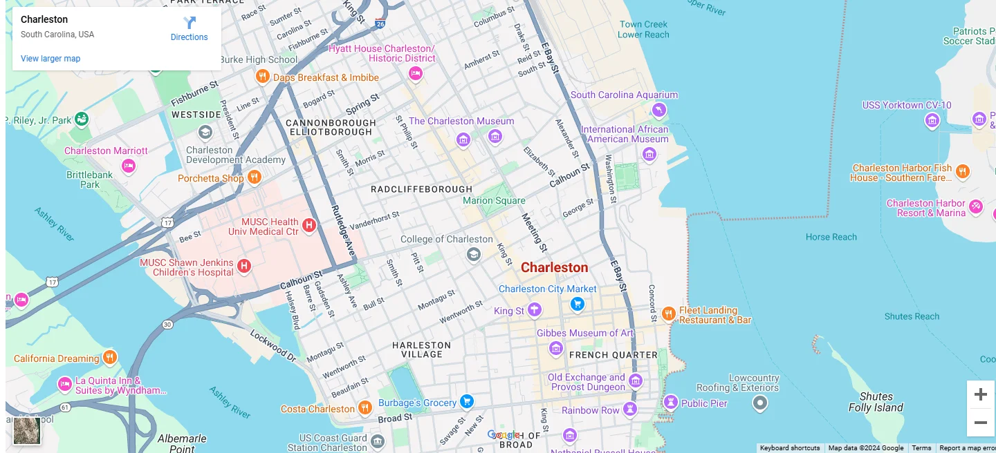 Charleston Map