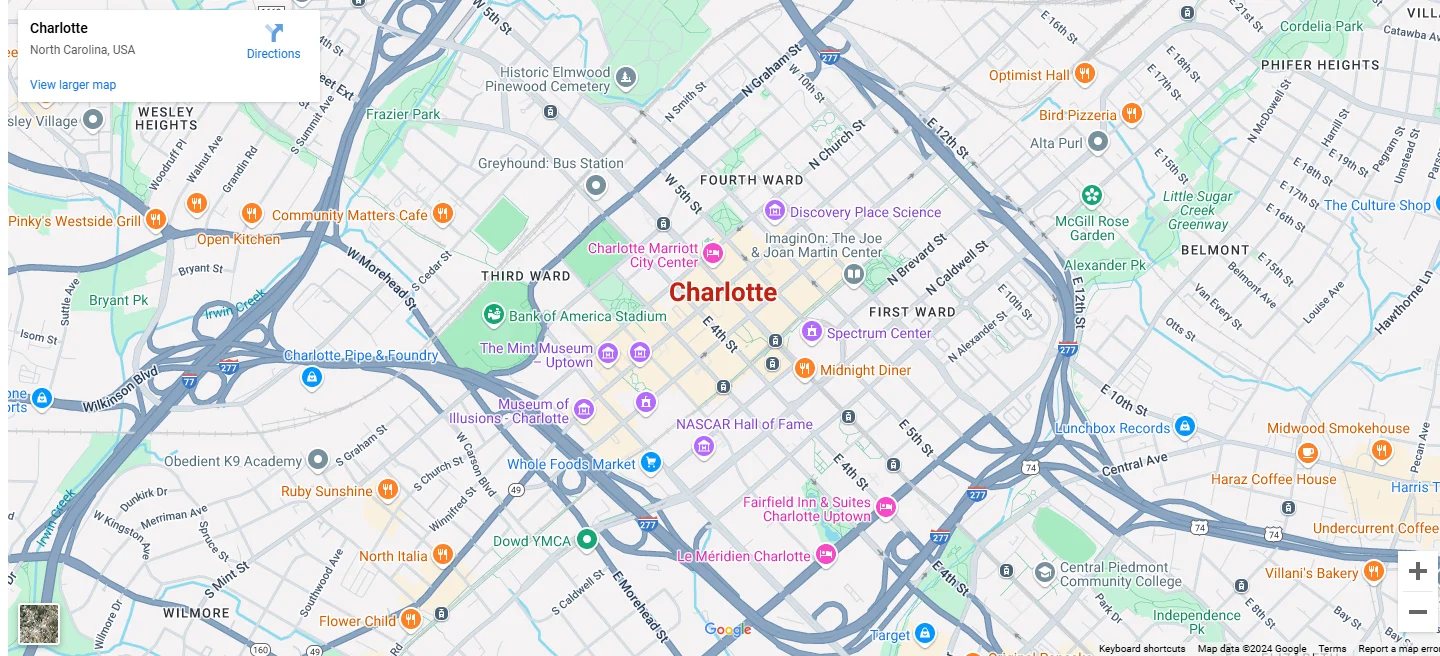 Charlotte Map