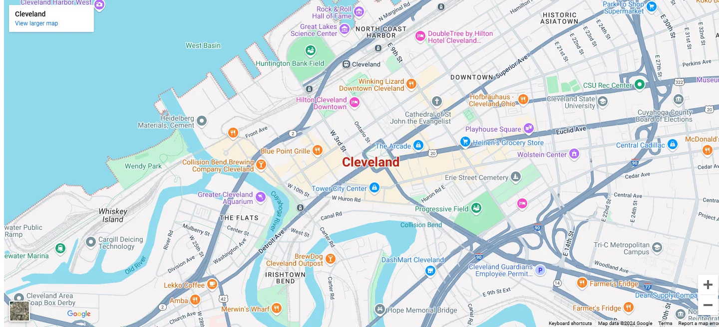 Cleveland Map