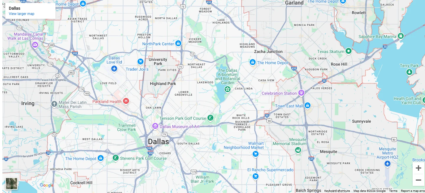 Dallas Map