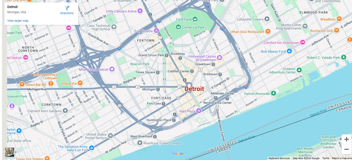 Detroit Map