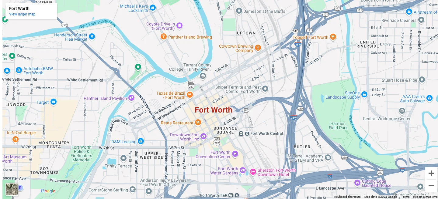 Fort Worth Map