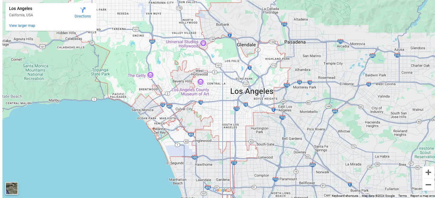 Los Angeles Map