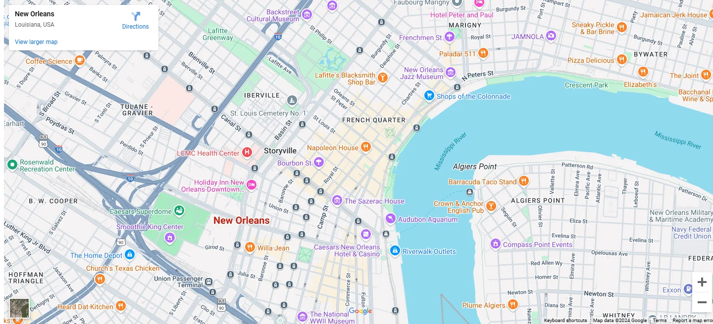 New Orleans Map