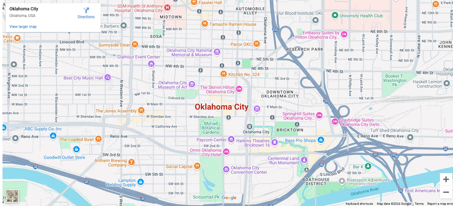 Oklahoma Map