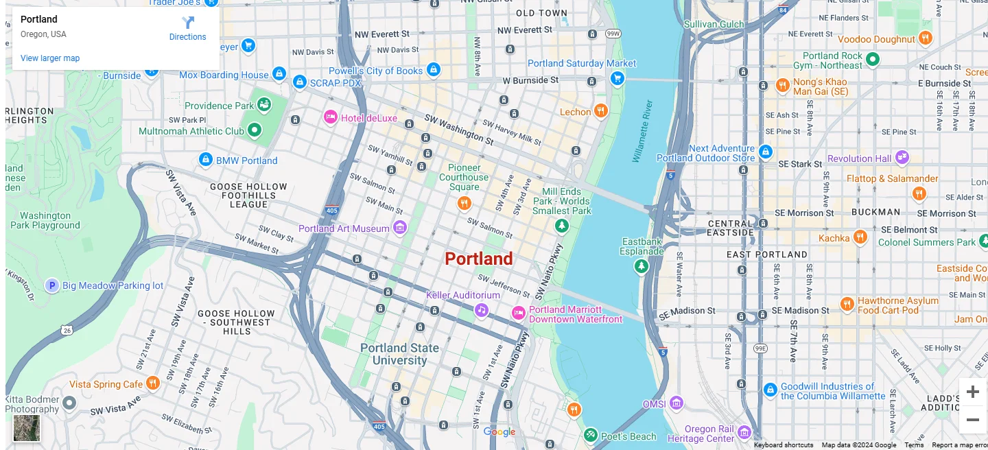 Portland Map