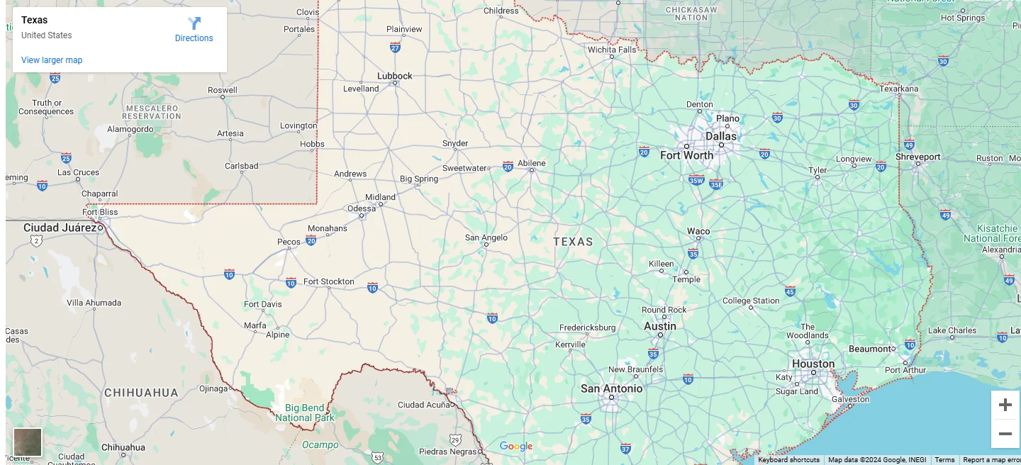 Texas Map