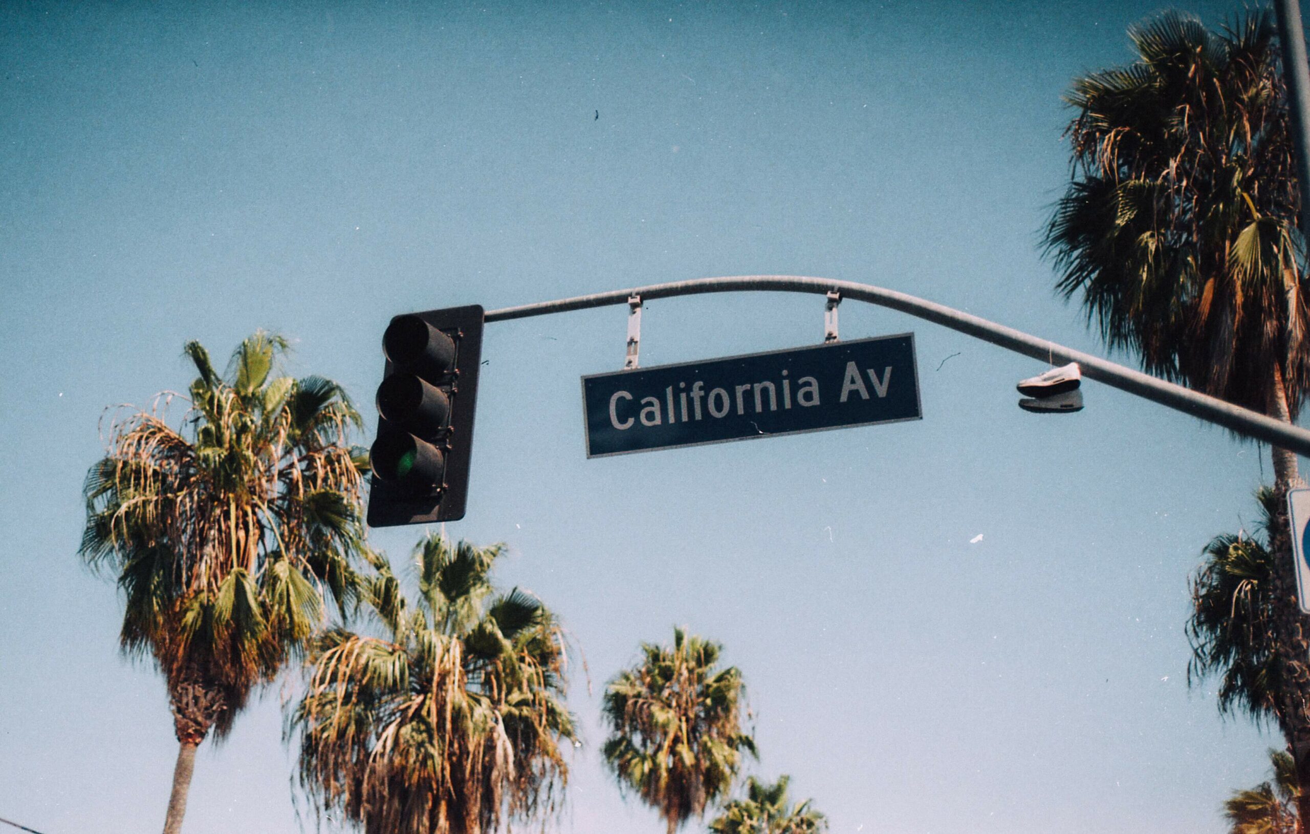 california av road sign