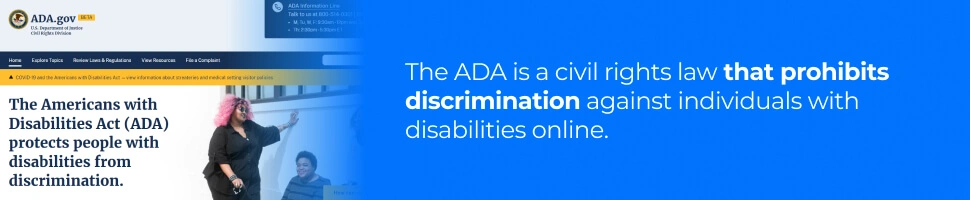 How to Make Your Dental Practices Website ADA Compliant - Prohibits Discrimination