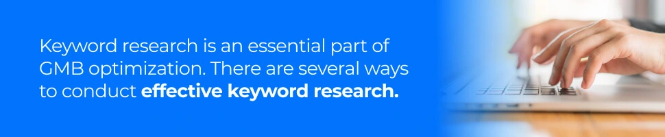 The Ultimate Guide To Google My Business - Effective Keyword Research